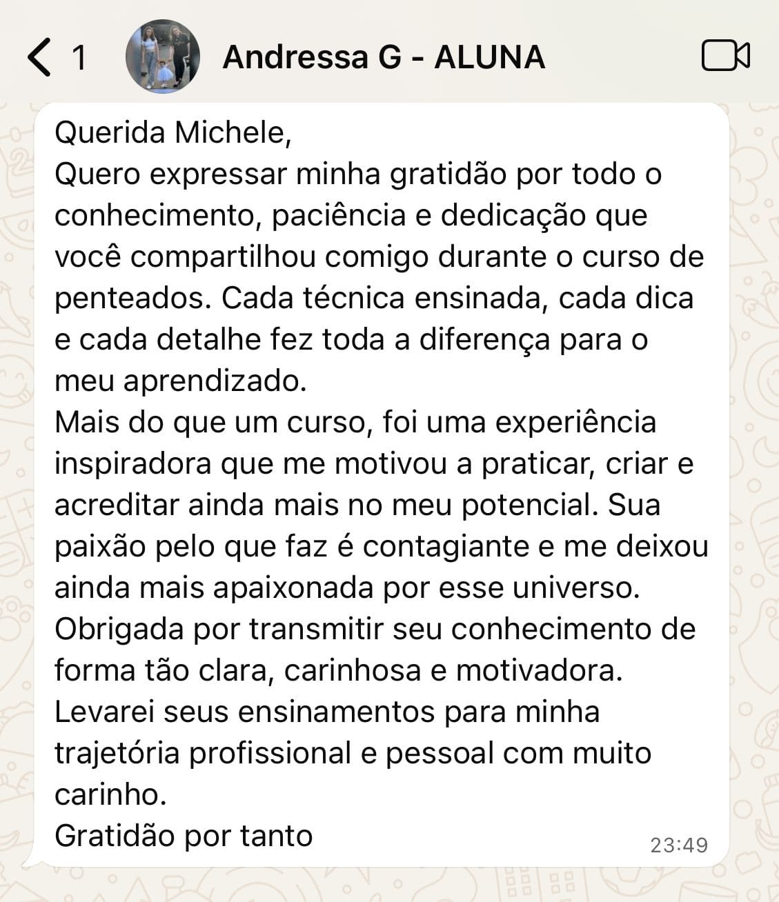 depoimento aluna 6